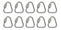 US Stainless Delta Quick Link 1/8 inch close-up, marine-grade 316 stainless for durable connections.