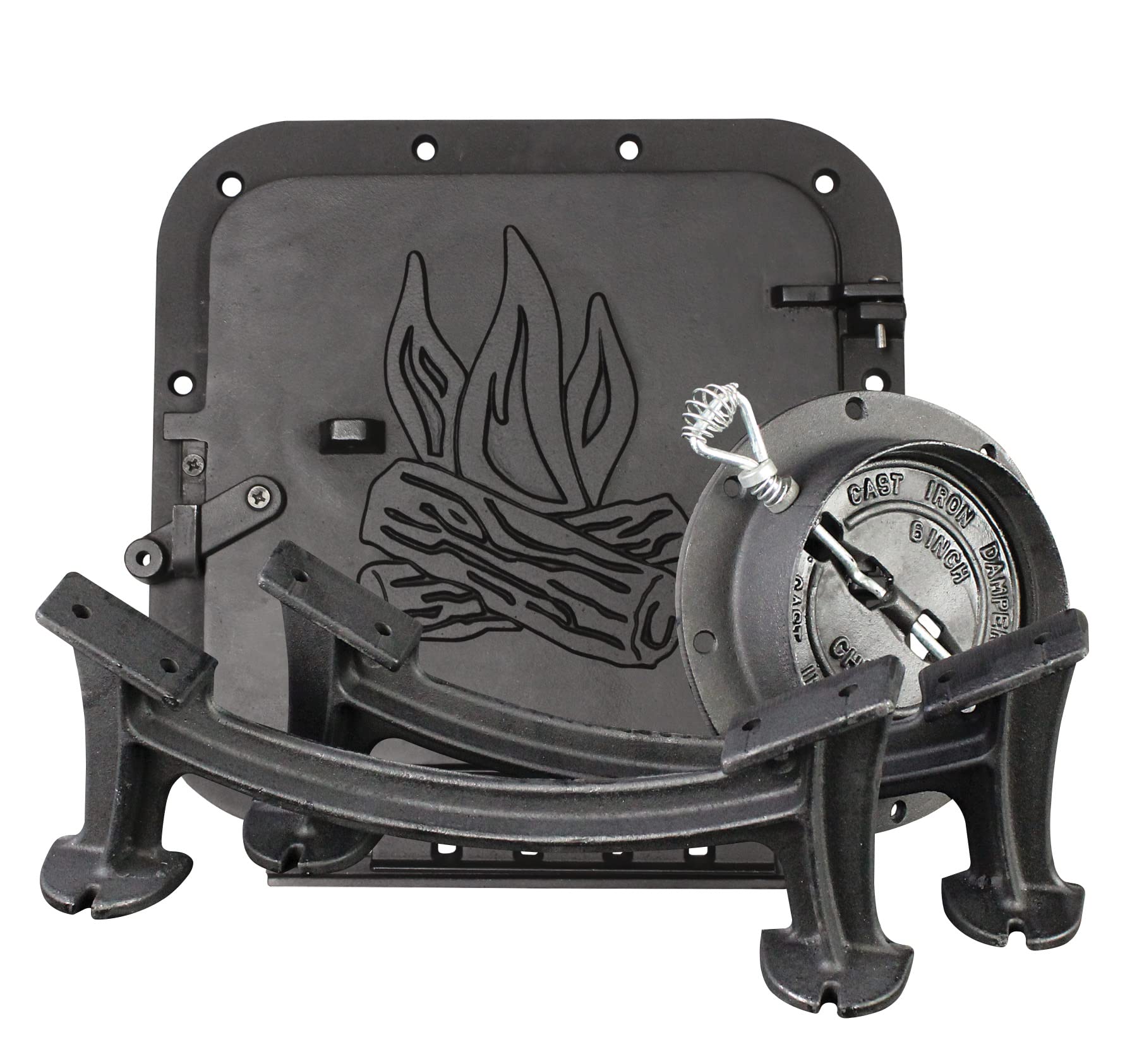US Stove Company BSK2000 kit, side view, rugged camp cooking setup ready