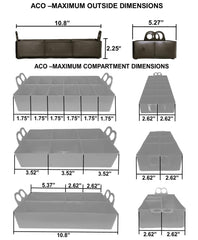 Made in USA MTM ACO ammo can organizer