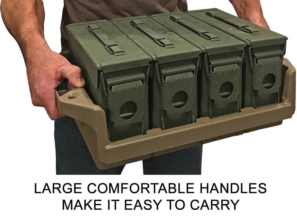Made in the USA MTM MAC30 Ammo Can Tray in Dark Earth.