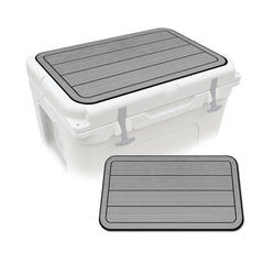 USATuff SeaDek cooler pad on YETI Tundra 35, top view with non-slip comfort