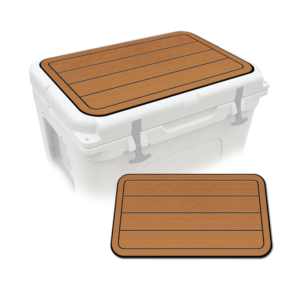 USATuff SeaDek EVA Mat on YETI Tundra for non-slip outdoor comfort.