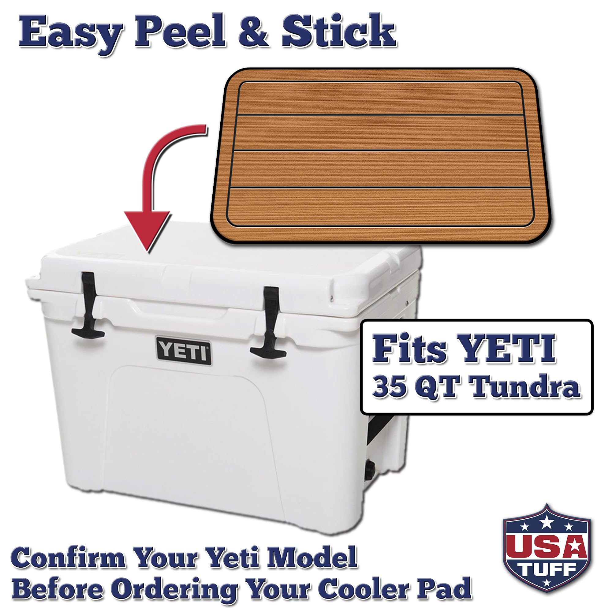 USATuff SeaDek EVA Mat with stain-resistant marine-grade surface for outdoors.