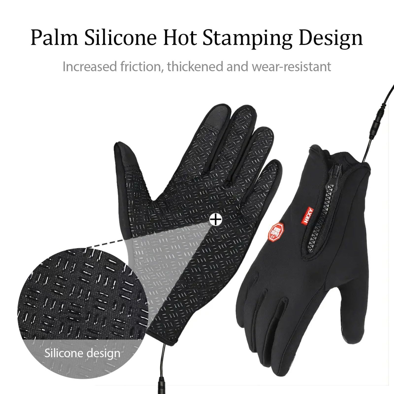 Zipper closure and adjustable cuffs for a snug fit.