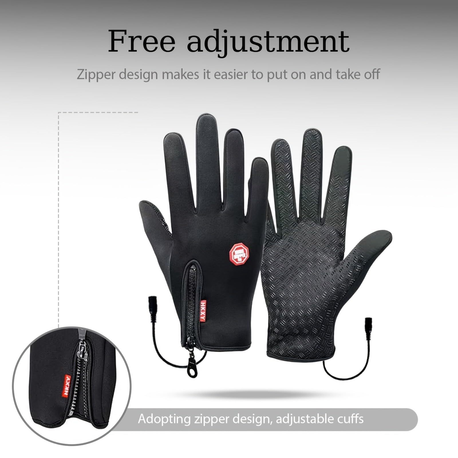 Thick lining and silicone palm improve warmth and grip.