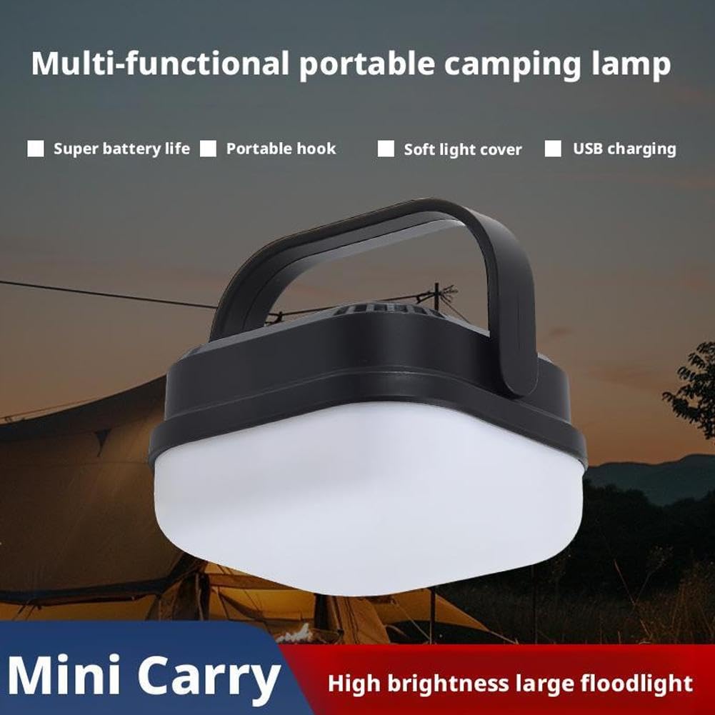 Multi-functional Mini Camping Lamp supports USB charging for long outings and extended adventures.