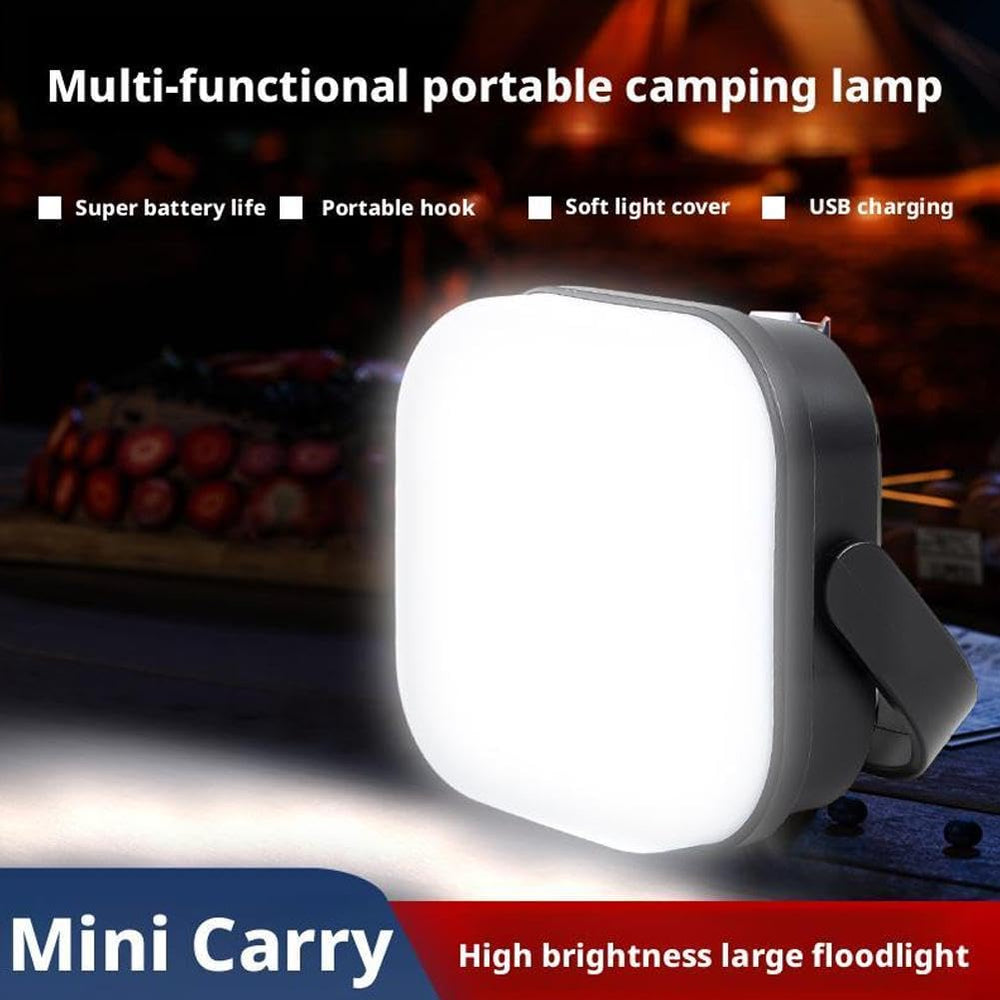 Multi-functional Mini Camping Lamp offers three brightness modes for ambient nights or focused tasks.