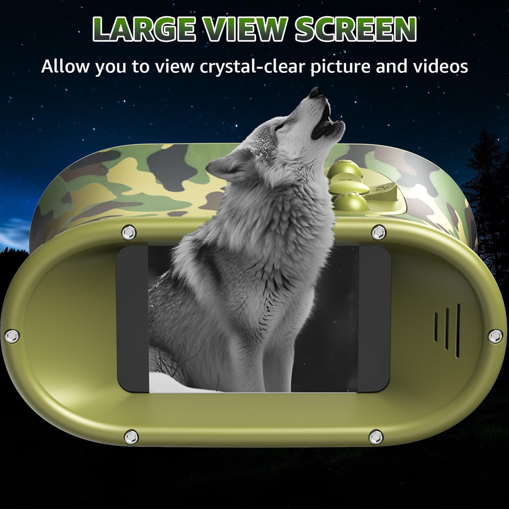 USCAMEL night vision binoculars 32GB card included for immediate recording.