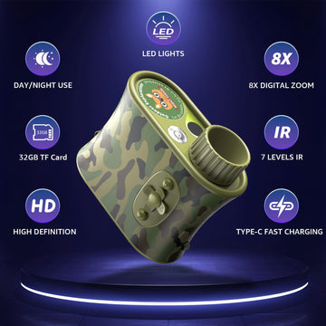 USCAMEL night vision binoculars hd screen, boosts comfortable viewing in all light.