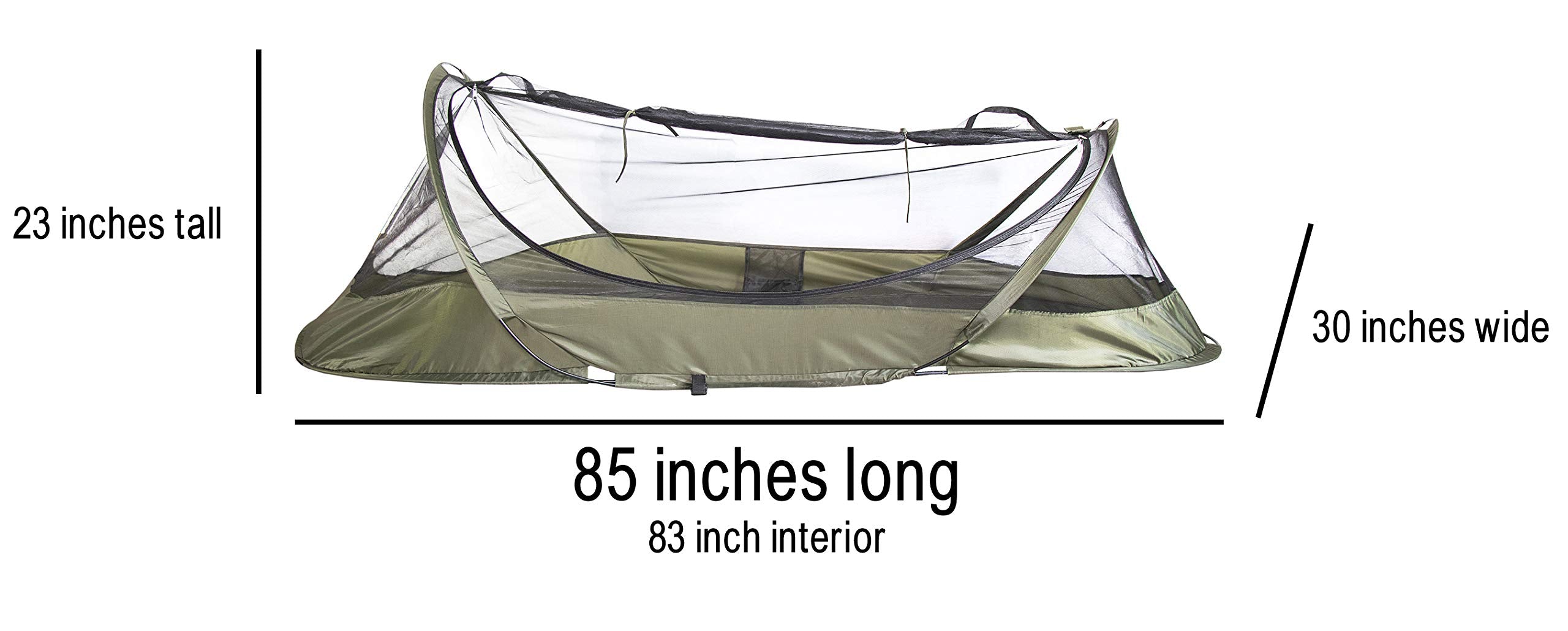 USGI Industries Bivy Tent floor close-up with water-resistant protection for damp nights.