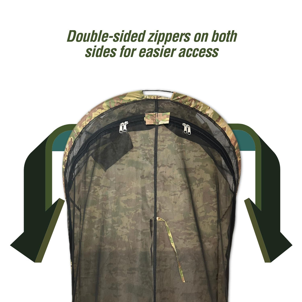 USGI Industries Bivy Tent airflow with mesh ventilation reduces condensation during camping.