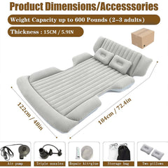 USGTYUS car bed backseat setup demonstrates flat sleeping surface