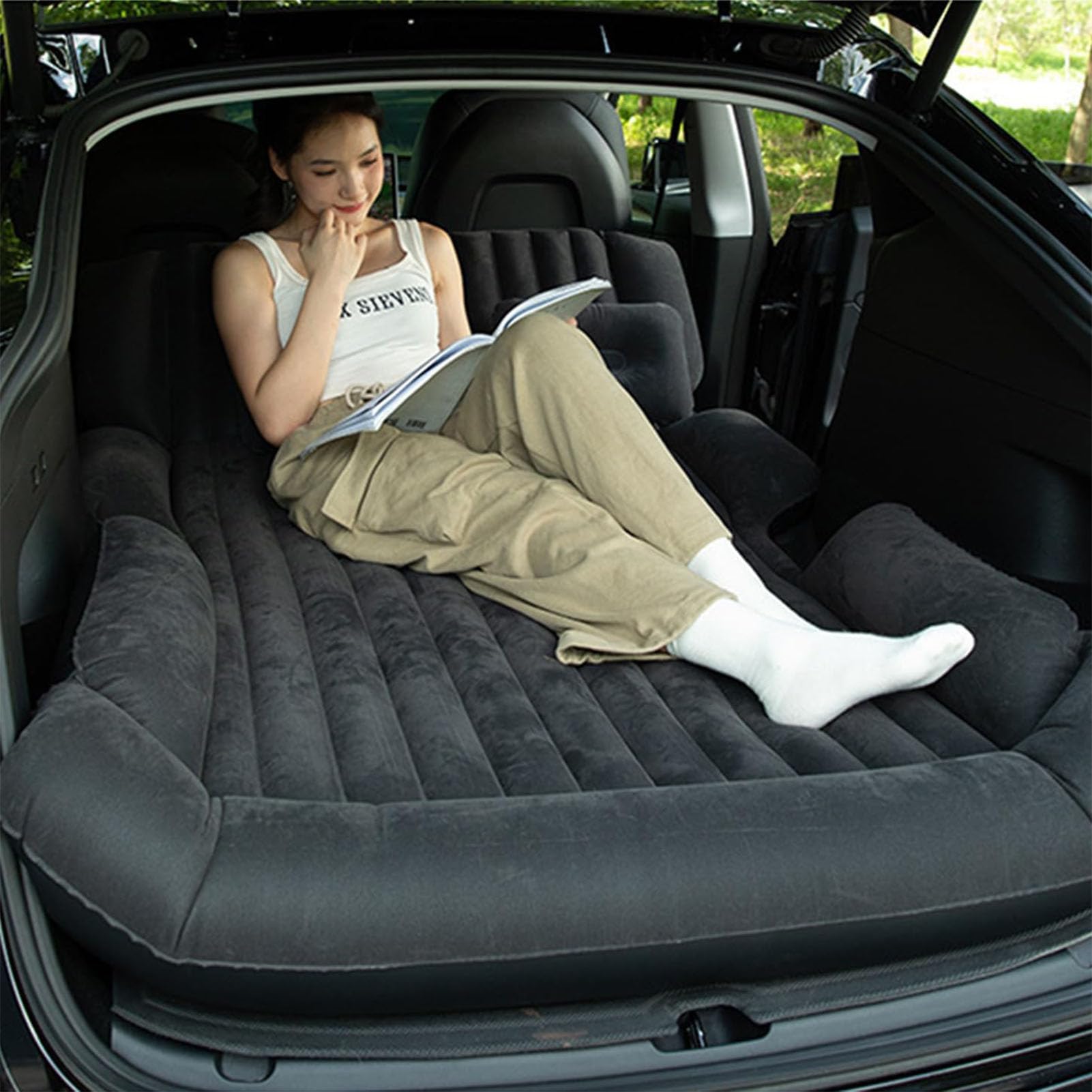 USGTYUS car bed soft flocked surface feels warm and cozy