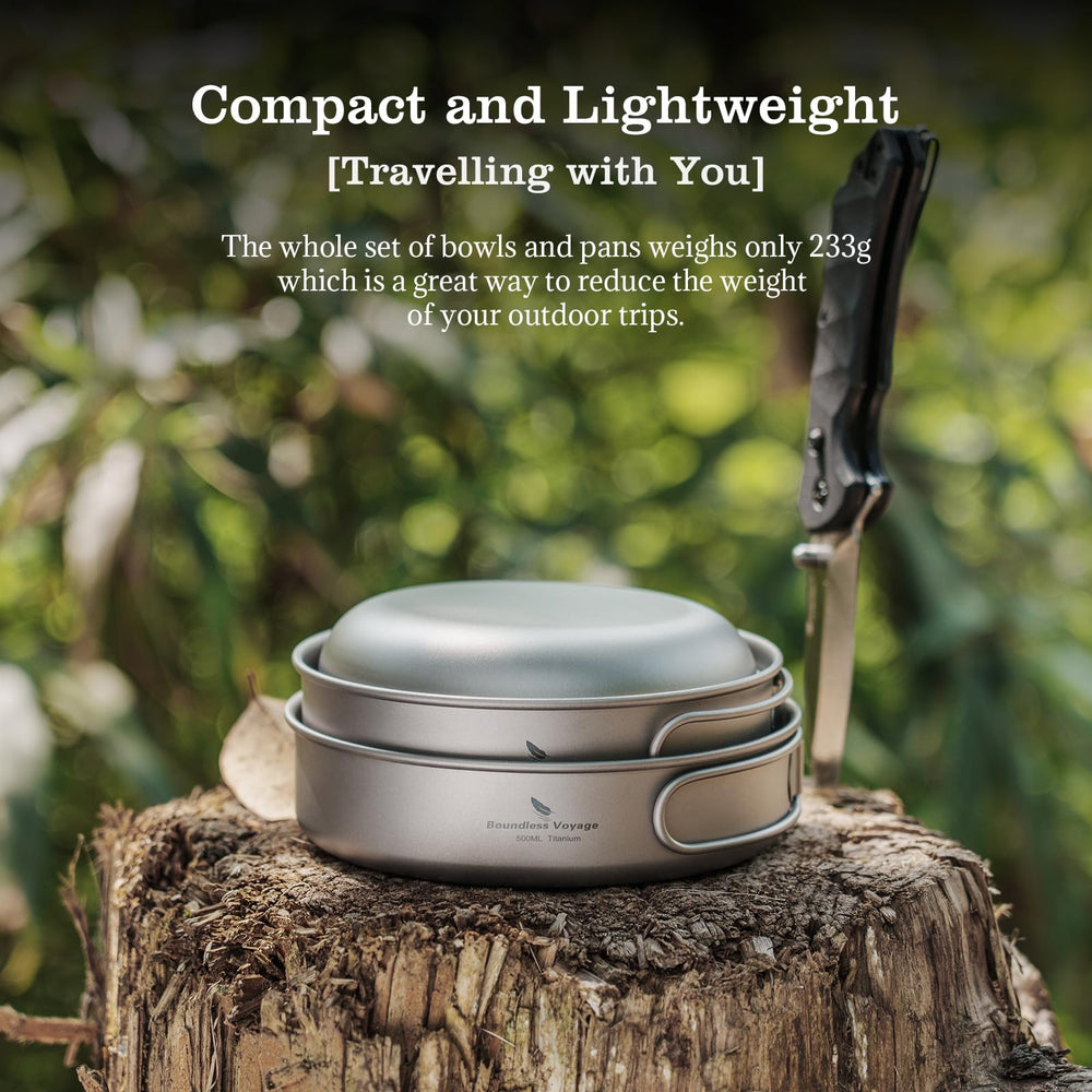usharedo 650ml frying pan shown for outdoor searing and cooking