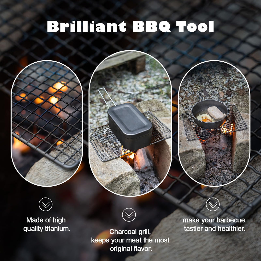 usharedo Boundless Voyage mini titanium grill packaging highlighting easy storage