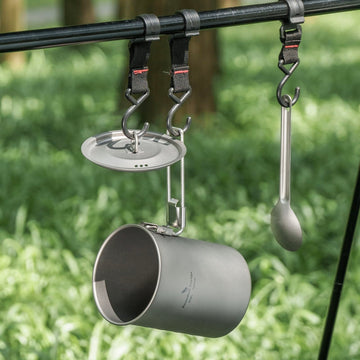 usharedo compact folded titanium pot for backpacking