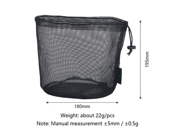 usharedo mesh bag showing moisture resistance ideal for damp clothes and gear