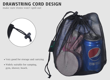 usharedo transparent mesh bag helps view contents instantly