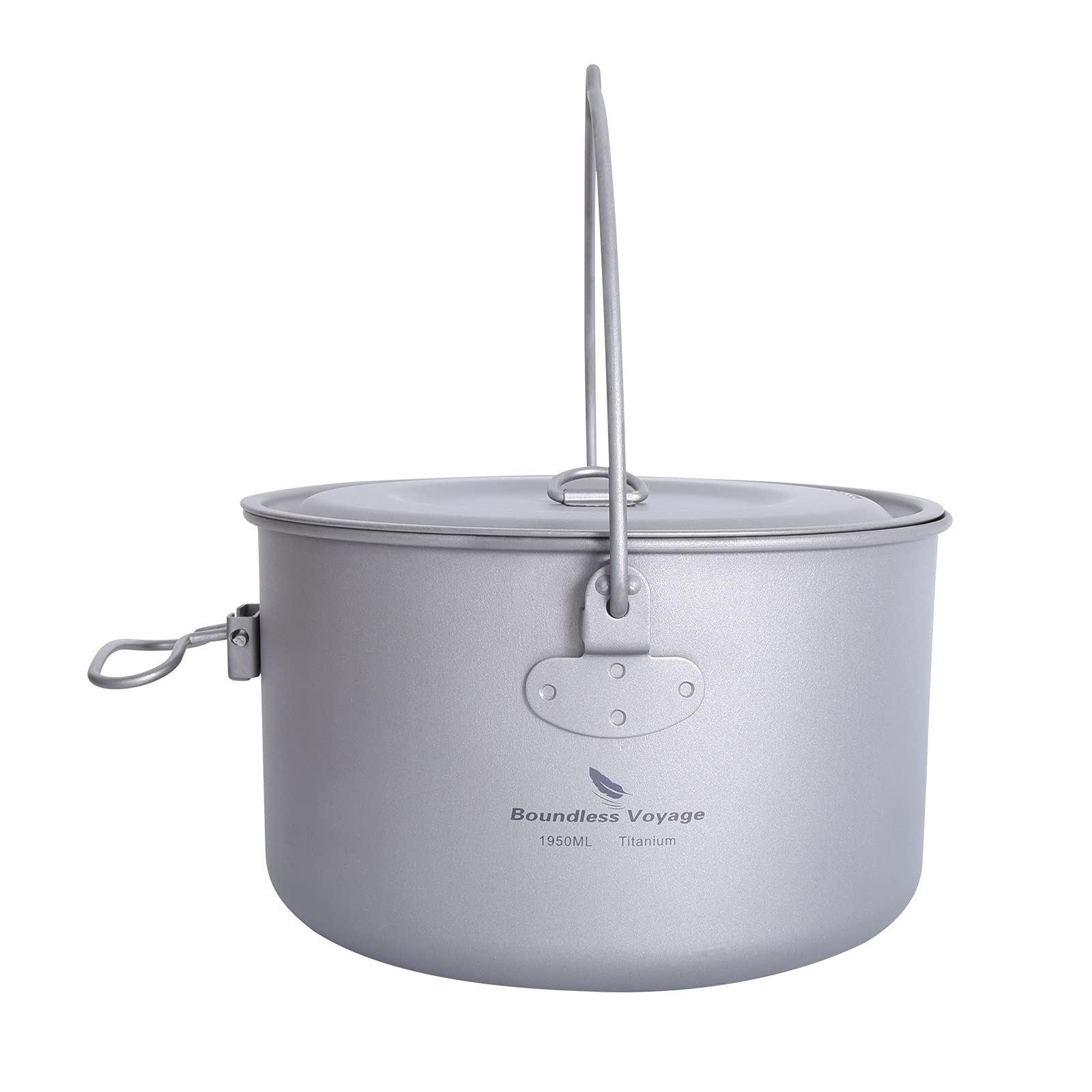 usharedo titanium pot with lid showing rust-free durability for camping meals