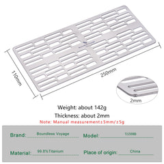 usharedo titanium cooling rack highlights a non-stick surface for grilling and cooling foods.
