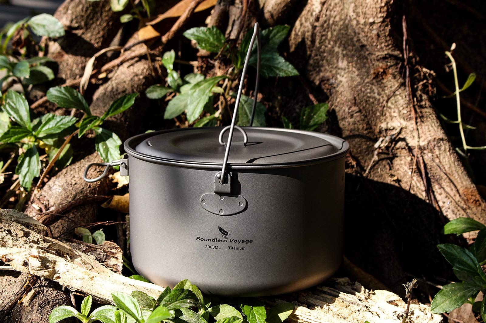 usharedo titanium camping pot lightweight design fits stoves and grills