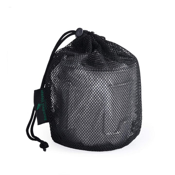 Drawstring bag included with Usharedo mug for travel carry