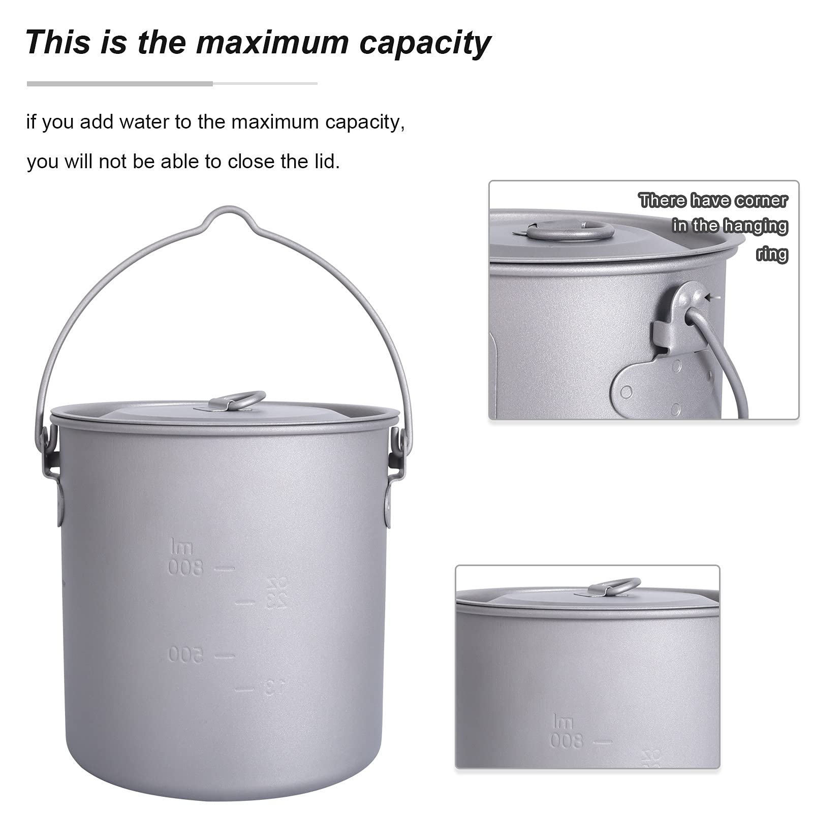 usharedo titanium cup lid embedded to reduce drips.
