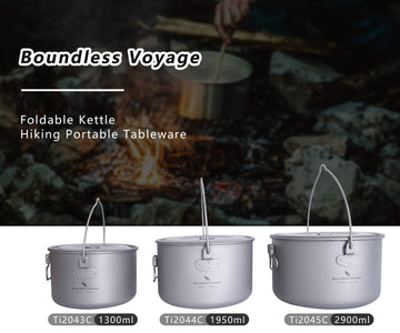 usharedo ultralight titanium cookware reduces pack weight for travel
