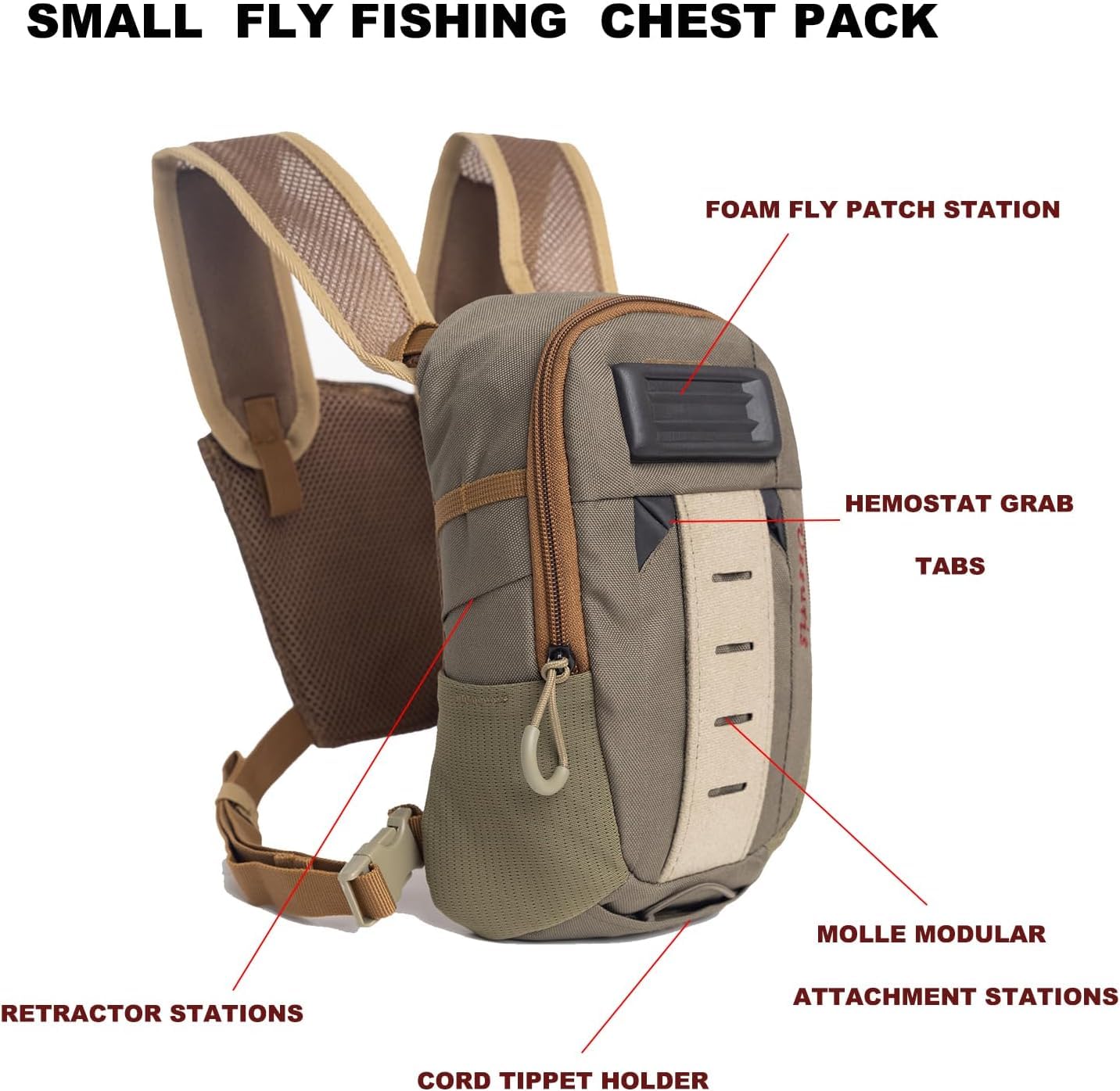 Ussuris chest pack MOLLE expansion platform for modular accessories