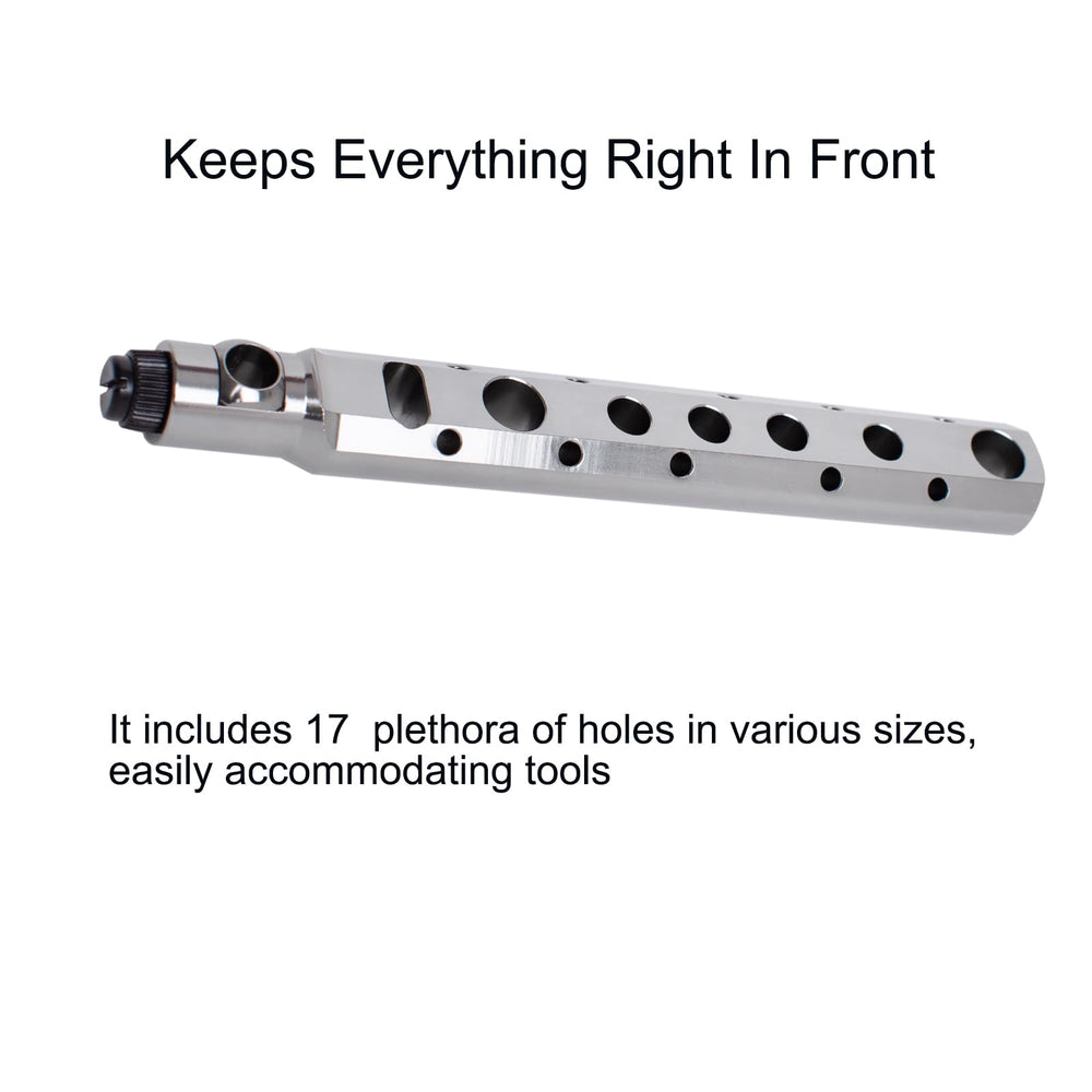 17-hole layout with varied hole sizes for quick access