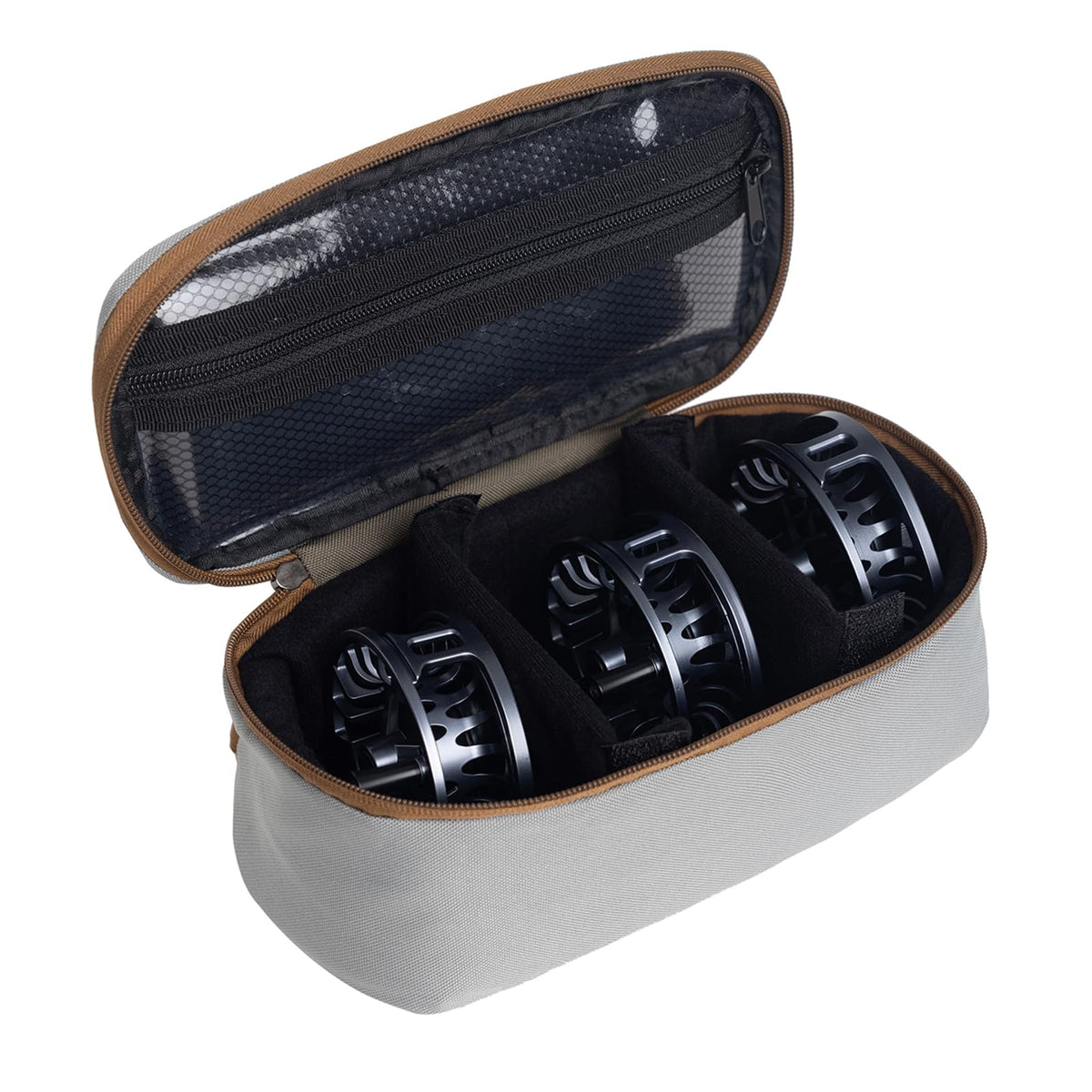 Closed view of the Ussuris reel case