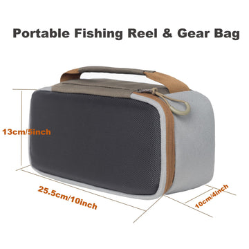 Case holding up to three fly reels