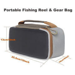 Case holding up to three fly reels