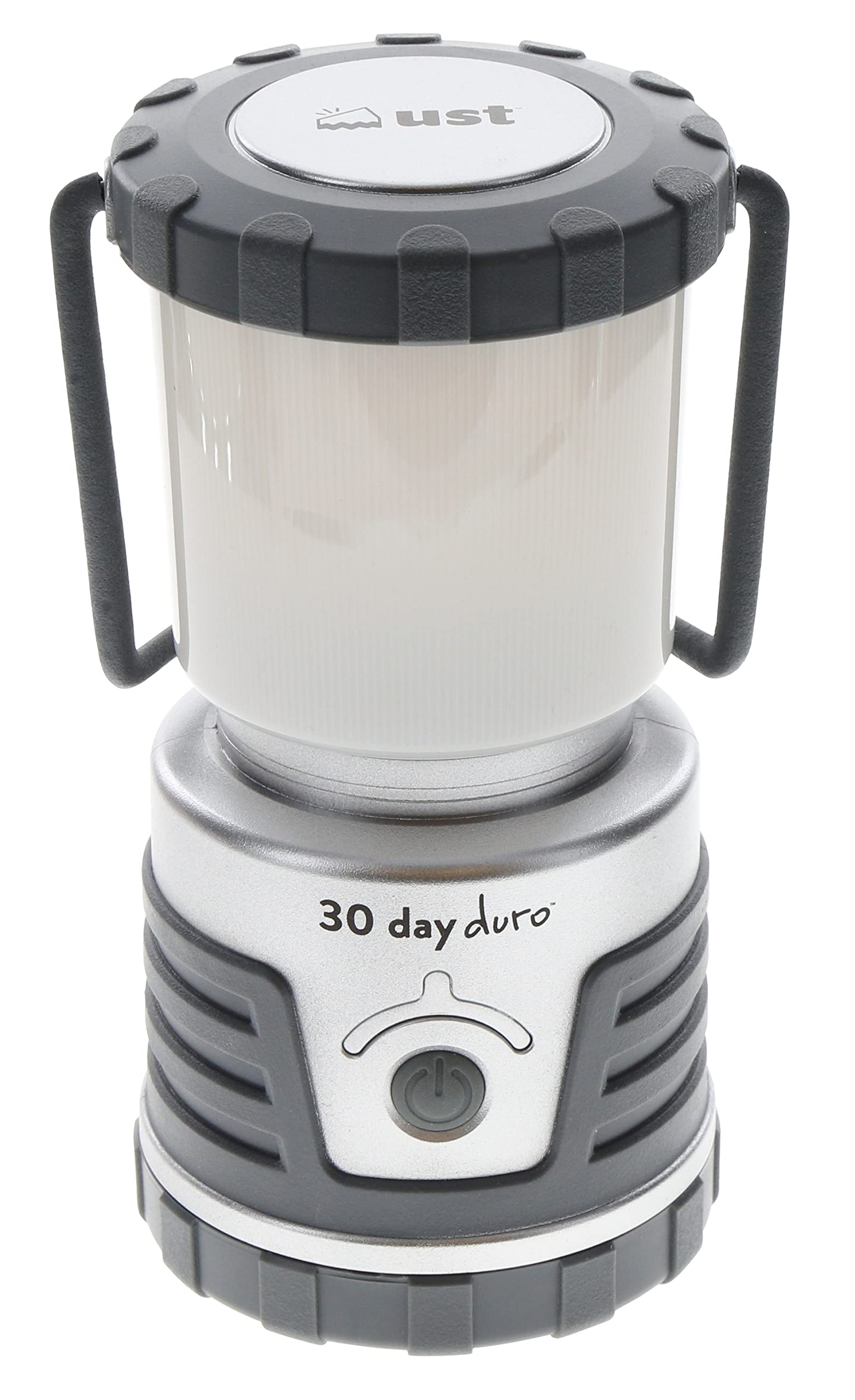 ust 30-day duro lantern front view in titanium for rugged outdoor use