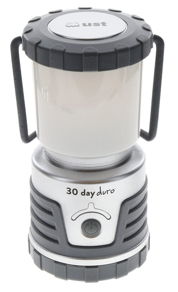 ust 30-day duro lantern front view in titanium for rugged outdoor use