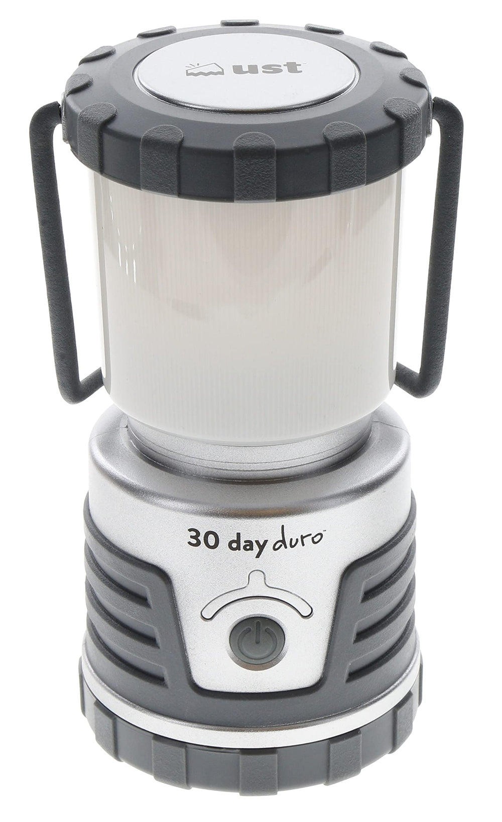 ust 30-day duro lantern front view in titanium for rugged outdoor use
