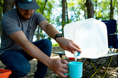 UST BPA-free durable water carrier cube ready for camping and trekking