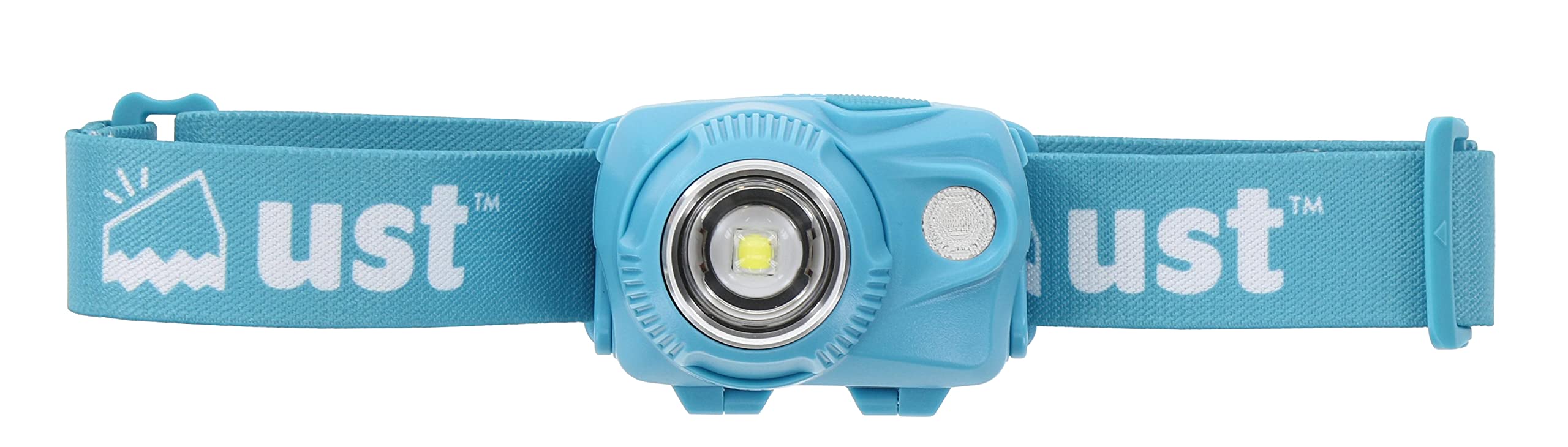 UST Brila 580 headlamp rechargeable battery pack included for continuous power.
