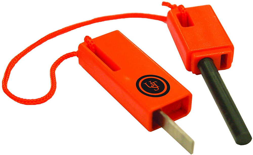 UST Light-Me Tinder for quick, reliable starts in wet weather.
