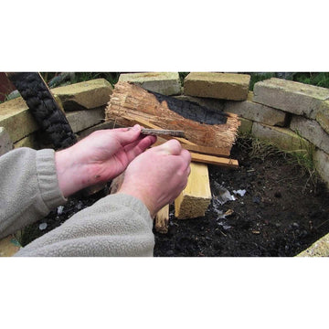 UST Fire Starting Stix emergency campfire setup: fast warmth.