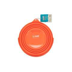 UST FlexWare Bucket 2.0 orange, collapsed-state for compact storage after use