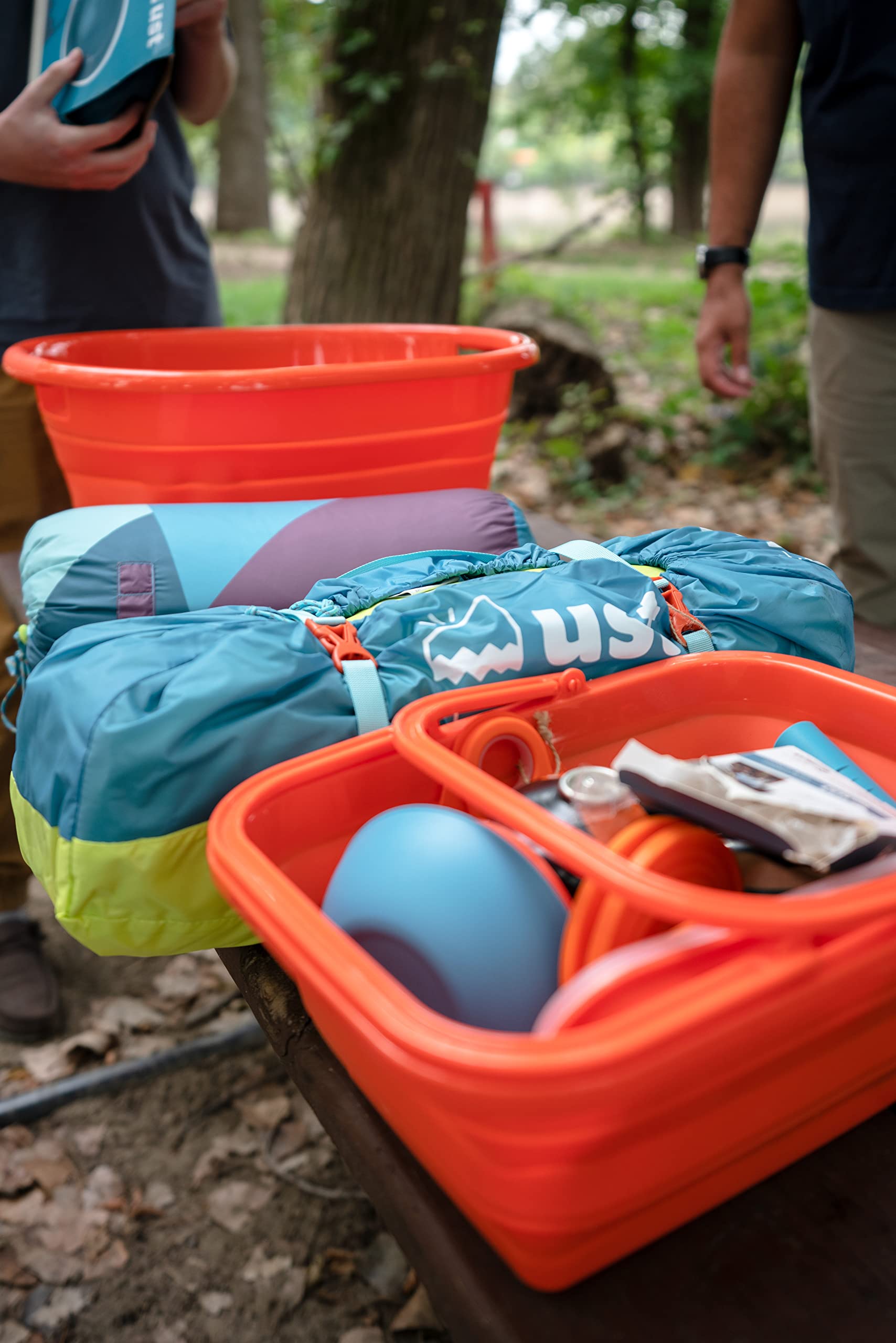 ustFlexWare Sink 2.0 doubles as a storage basket for gear outdoors