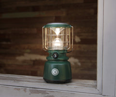 UST Heritage Camp Lantern with integrated handle for hanging and portable use.