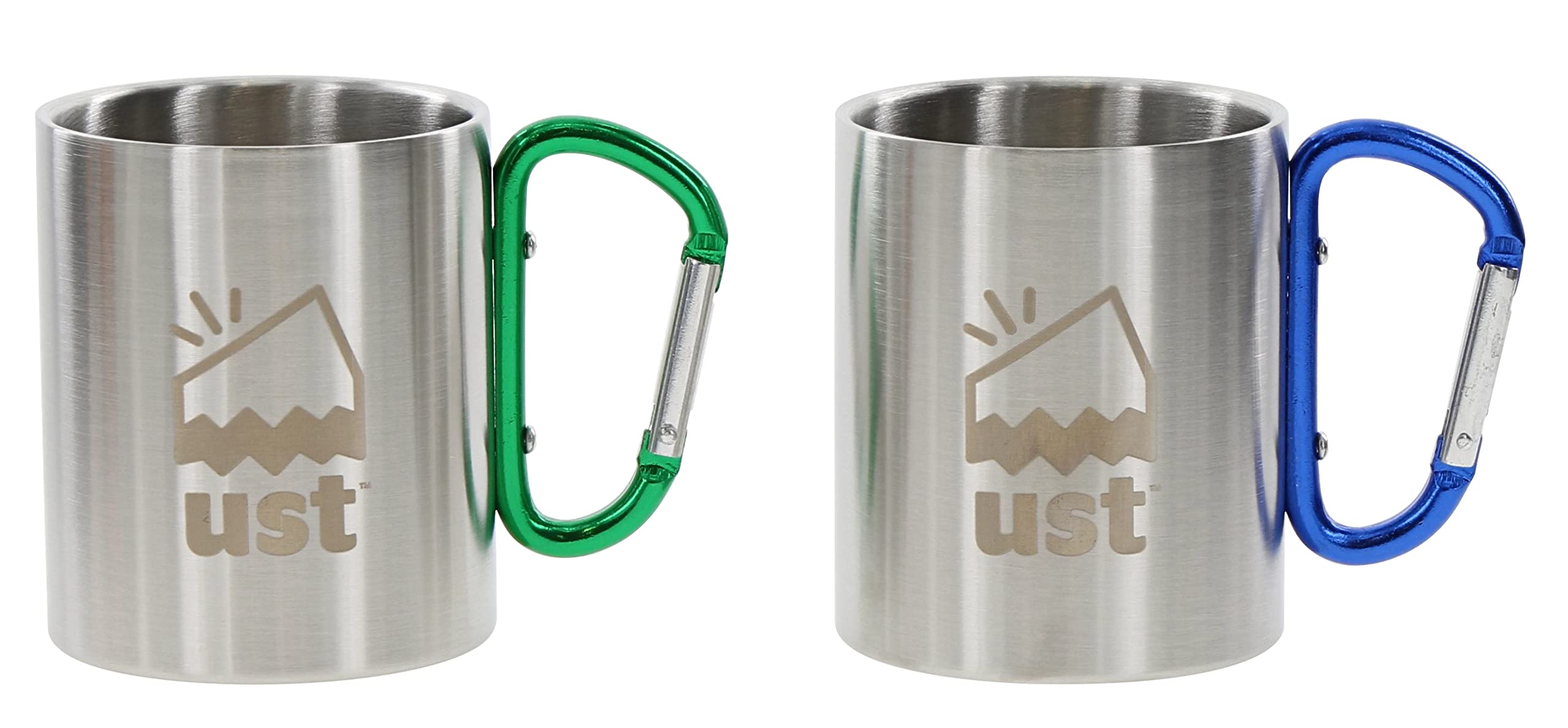 ust KLIPP Biner Mug 1.0 shows double-wall stainless construction for insulation on cool mornings.
