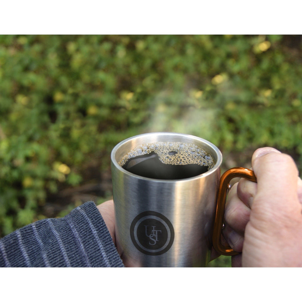 ust KLIPP Biner Mug 1.0 highlights stainless steel construction for durable outdoor use