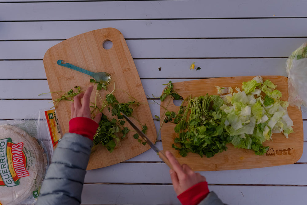 UST KLIPP clip-on spork attaches to gear during hikes