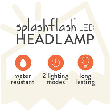 UST SplashFlash adjustable head strap provides secure fit on outdoor adventures.