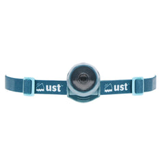 UST SplashFlash headlamp angled view shows compact, lightweight design for hands-free use on adventures.