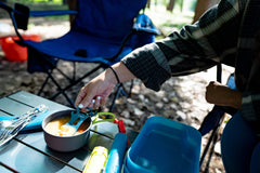 ust Spork Multi-Tool with carabineer attached for easy pack attachment.