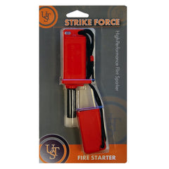 ust StrikeForce Fire Starter is compact and durable for easy packing on outdoor trips